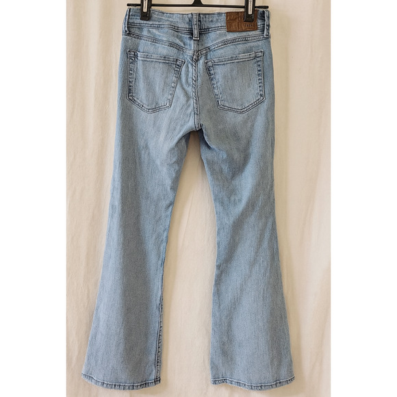 Aeropostale 4R Low Rise Flare Jeans Light Wash Y2K Vintage Retro Revival Classic - Picture 2 of 10